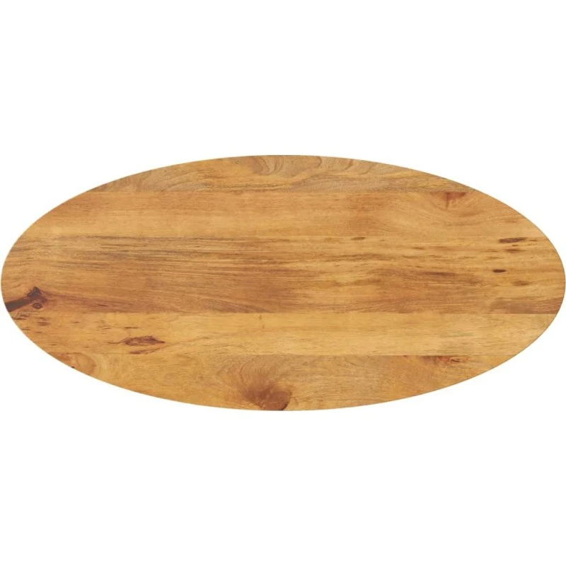 vidaXL bordplade oval 140x50x2,5 cm i massivt mangotræ