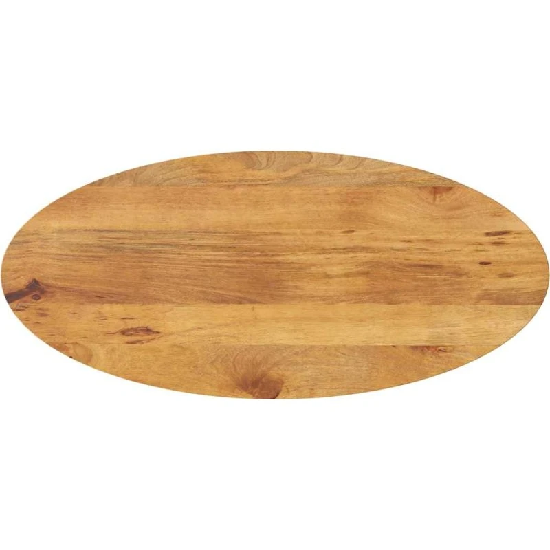 vidaXL bordplade oval 140x50x3,8 cm massivt mangotræ