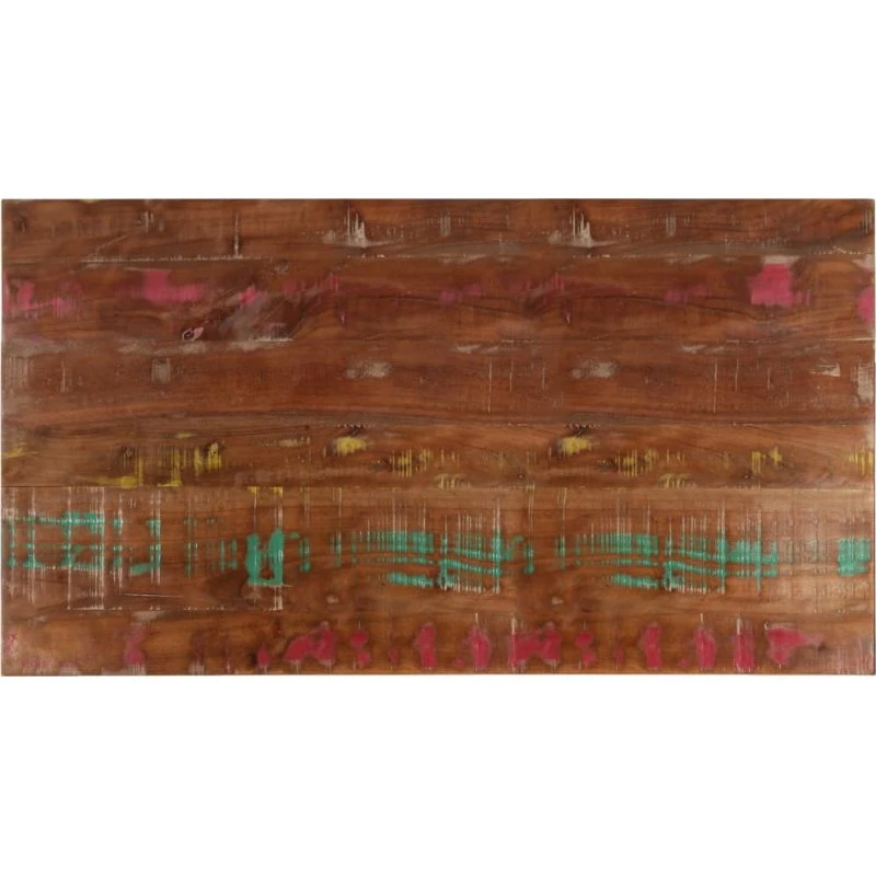 vidaXL bordplade 100x60x1,5 cm rektangulær massivt genbrugstræ