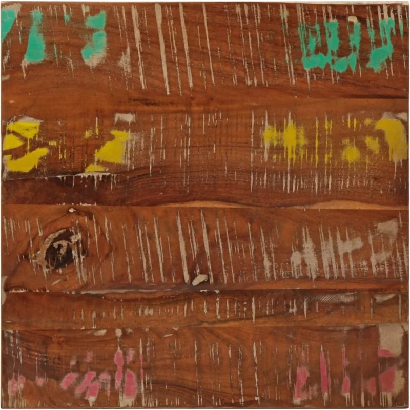 vidaXL bordplade 60x60x3,8 cm firkantet i massivt genbrugstræ