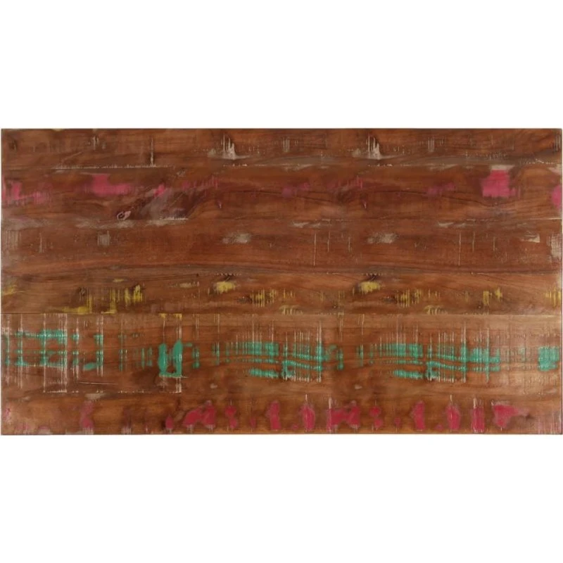 Massivt Genbrugstræ Bordplade 120x60x3,8 cm rektangulær