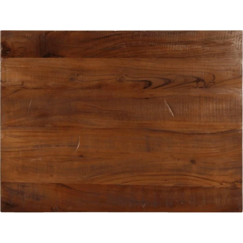Bordplade 90x50x2,5 cm rektangulær i massivt genbrugstræ