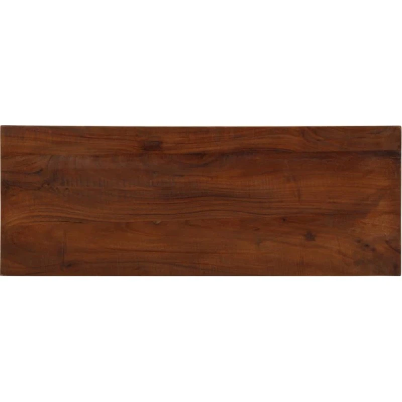 vidaXL bordplade 80x20x3,8 cm rektangulær i massivt genbrugstræ