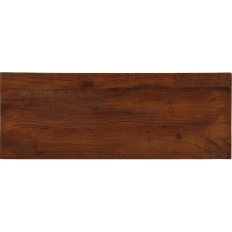 vidaXL bordplade 80x40x3,8 cm rektangulær i massivt genbrugstræ