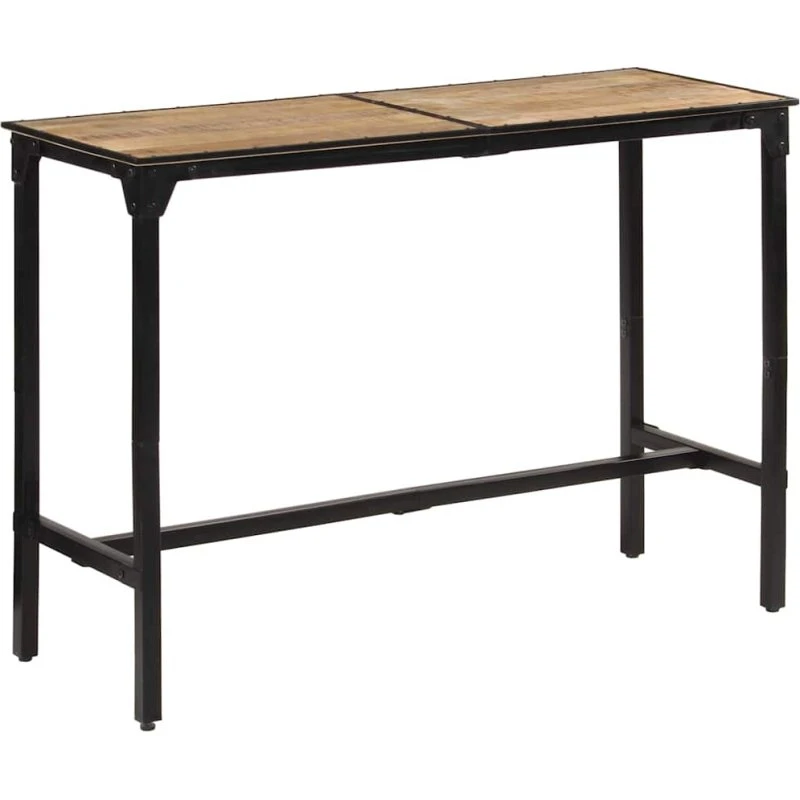 vidaXL barbord 150x55x107 cm massivt ru mangotræ