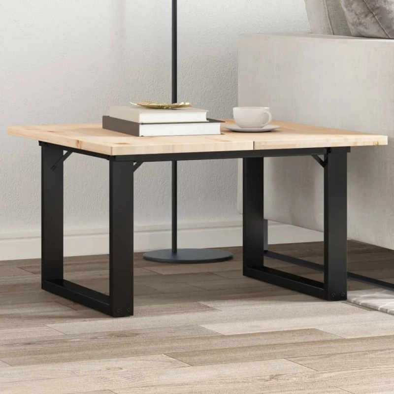 vidaXL bordben O-stel 60x50x38 cm pulverlakeret stål