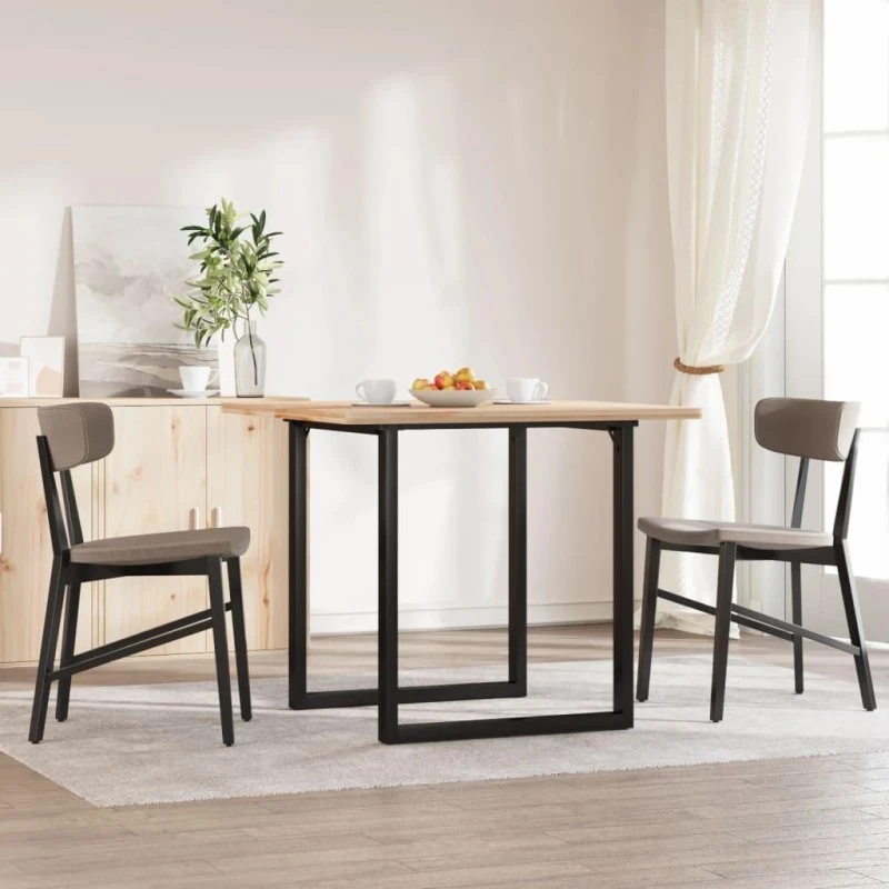 Bordben O-stel 60x60x73 cm – pulverlakeret stål