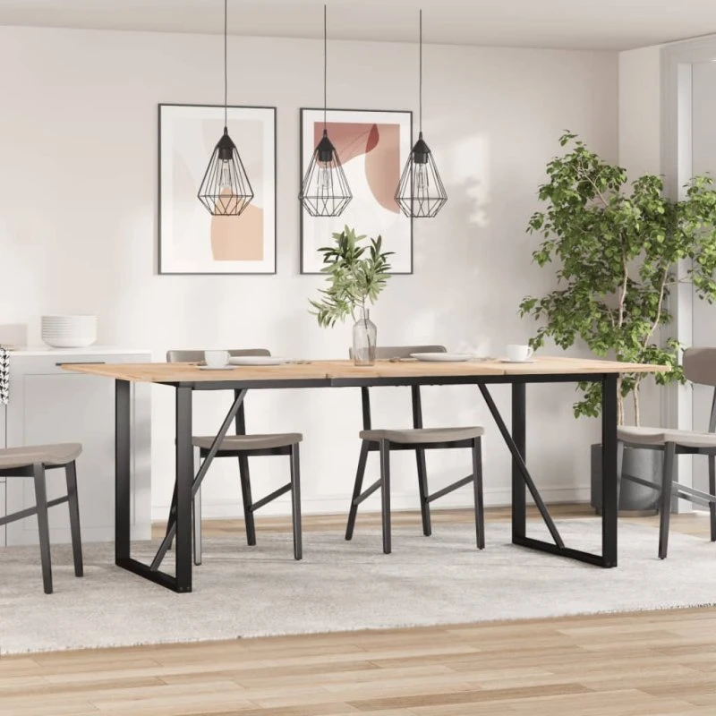 vidaXL bordben O-stel til spisebord 160x80x73 cm, stål