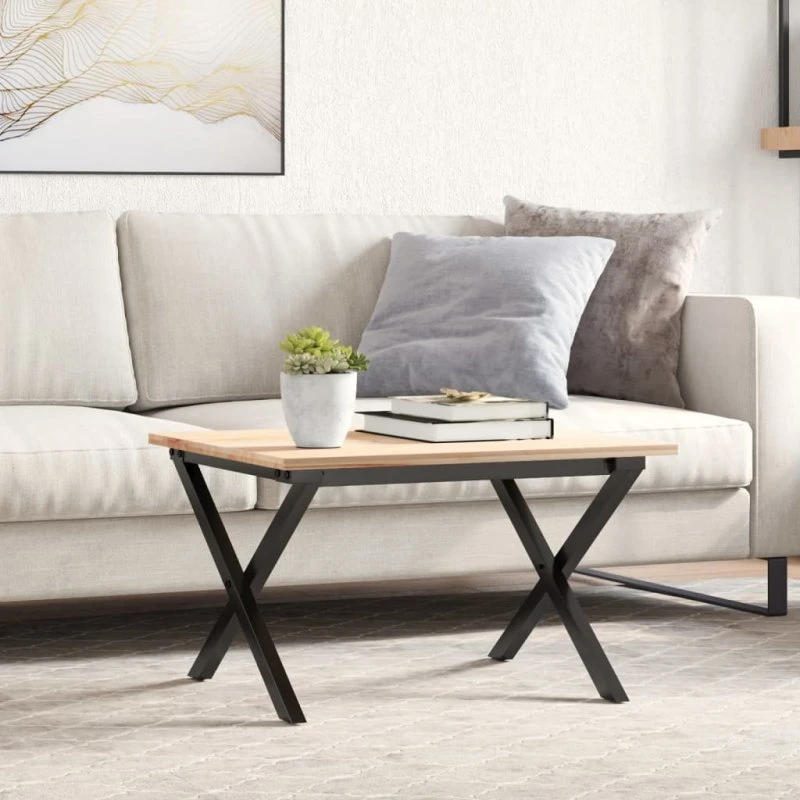 vidaXL Bordben X-stel i pulverlakeret stål 60x40x38 cm