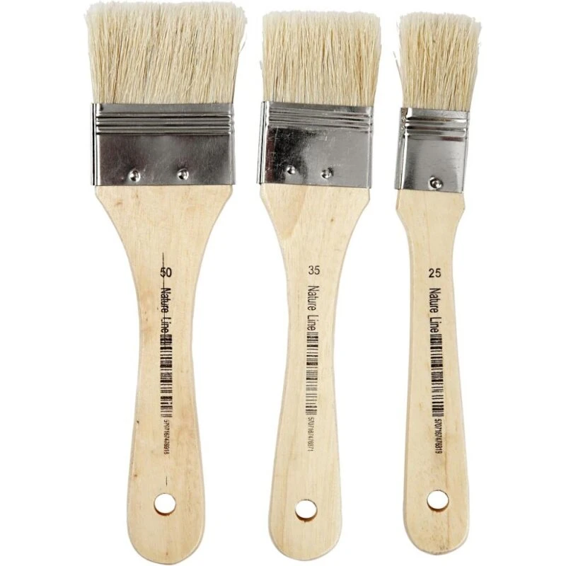 Nature Line Lakpensel 25/35/50 mm, 3 stk.