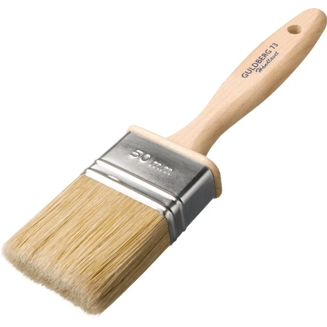 Guldberg Træmaler 75 mm – håndlavet pensel, syntetiske hår