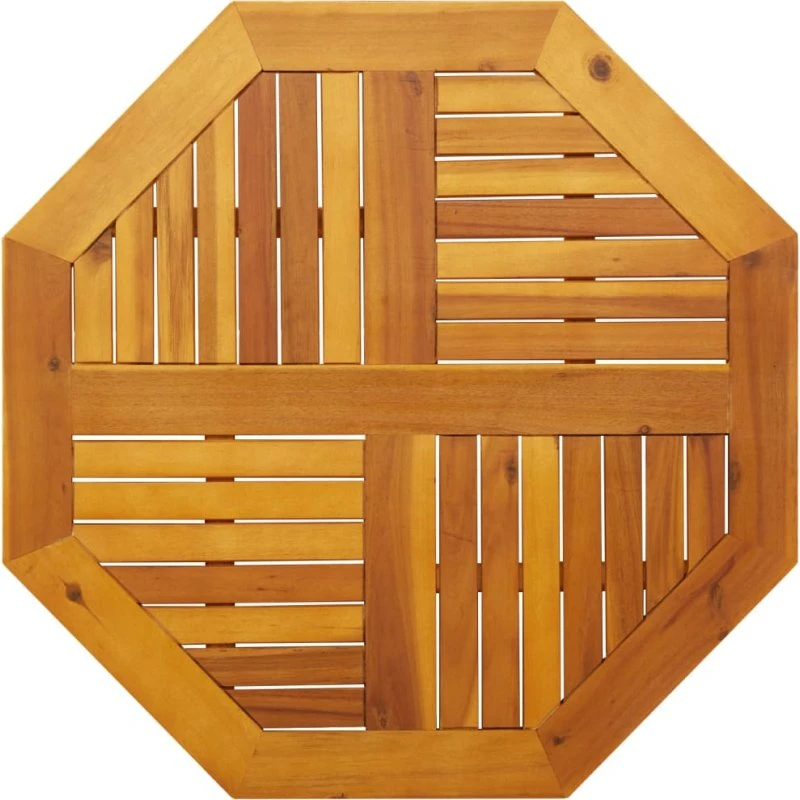 vidaXL bordplade ottekantet i massivt akacietræ 80x80x2,2 cm