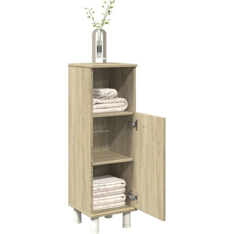 vidaXL badeværelsesskab 30,5x30x95 cm Sonoma-eg