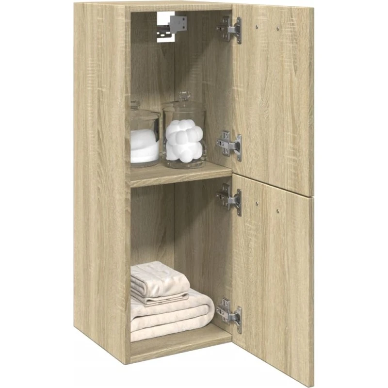 vidaXL badeværelsesskab 30x30x80 cm sonoma-eg