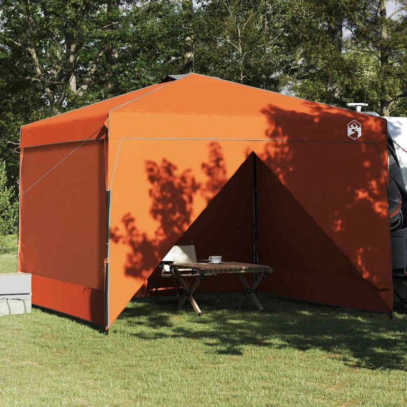 vidaXL Pop-up Canopy Telt Orange 290 x 290 x 251 cm Stof