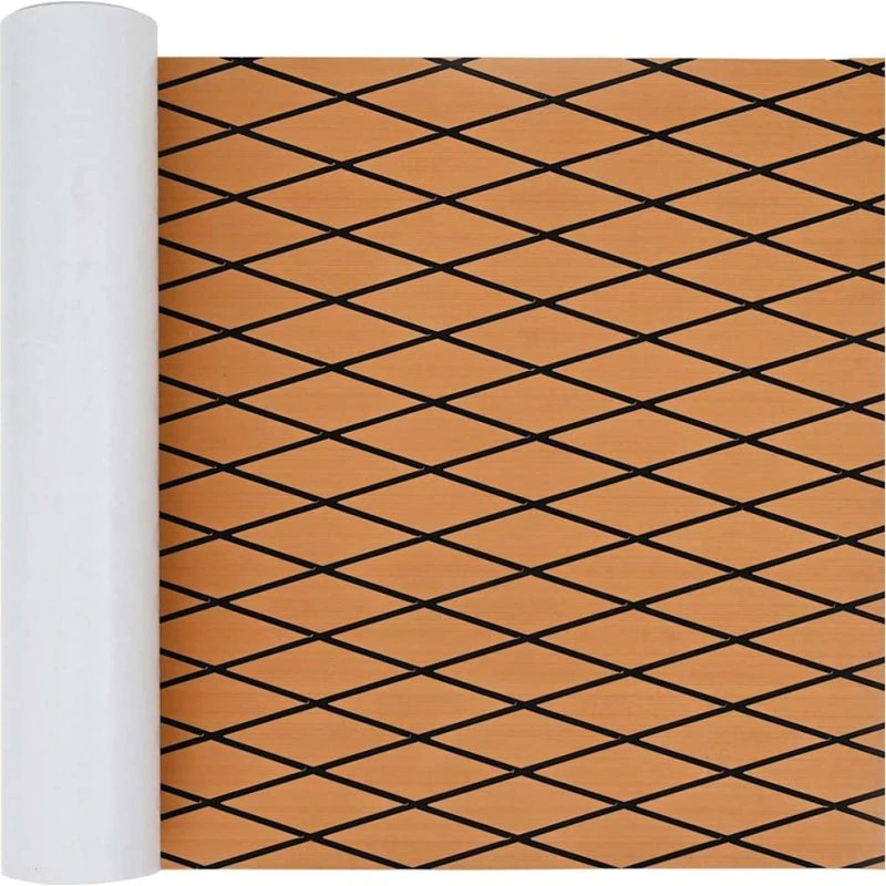 vidaXL Bådmåtte Harlekin brun/sort 190x70x0,5 cm EVA
