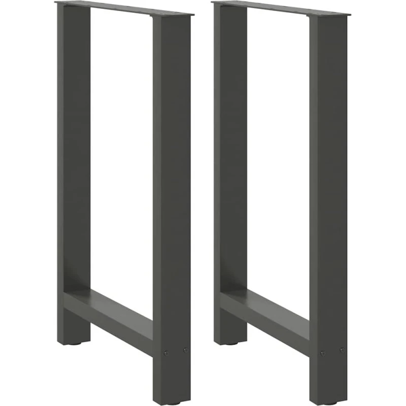 vidaXL barbordsben antracit 60x(90–91) cm, 2 stk.