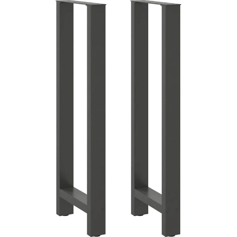 vidaXL barbordsben antracit 2 stk. 40x(110-111) cm stål