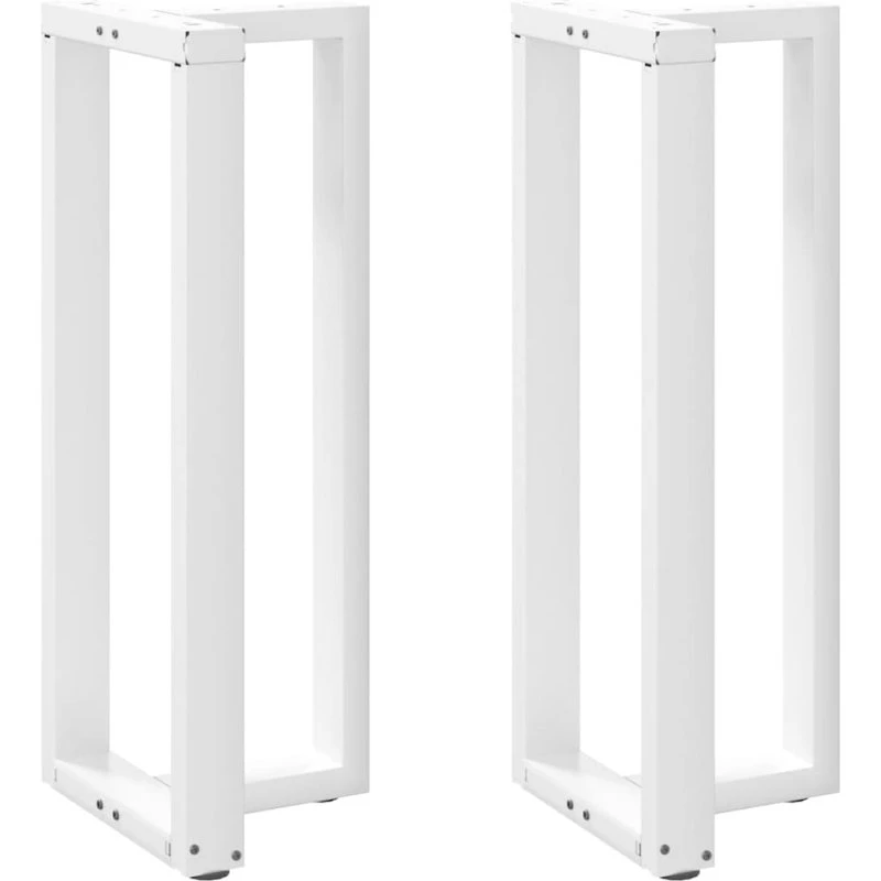 vidaXL T-formede barbordsben 2 stk. hvid 40x35x(100-101) cm