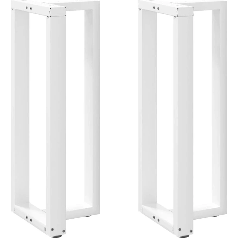vidaXL T-formede barbordsben 2 stk. hvid 50x35x(100-101) cm