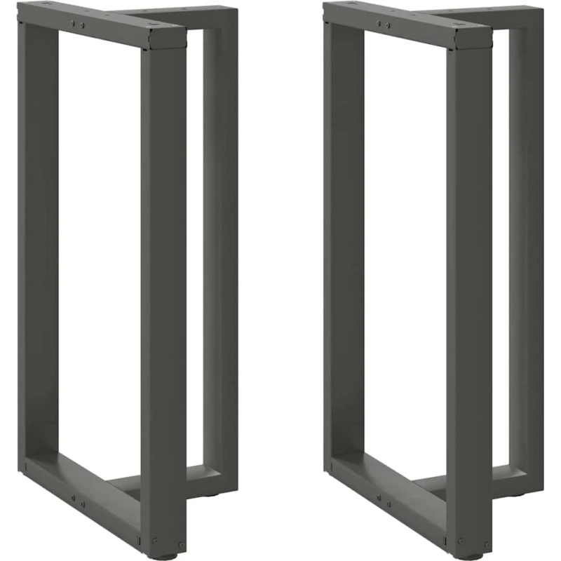vidaXL T-formede barbordsben 2 stk. antracit 60x35x(100-101) cm