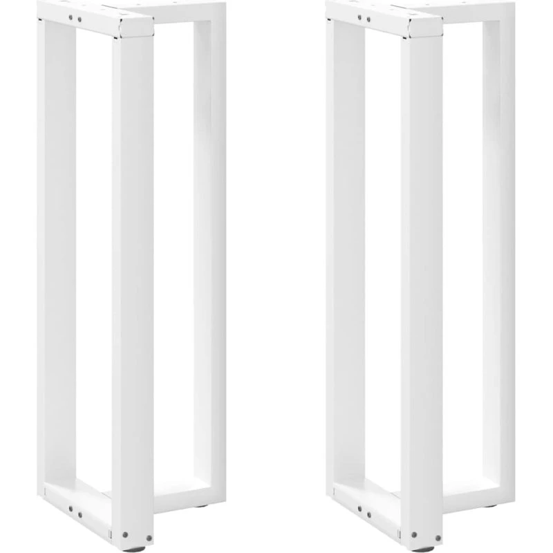 vidaXL T-formede barbordsben 2 stk. hvid 50x35x(110-111) cm