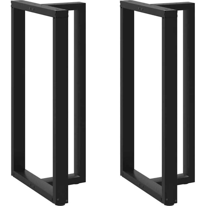 vidaXL T-formede barbordsben 2 stk. sort 60x35x(110-111) cm
