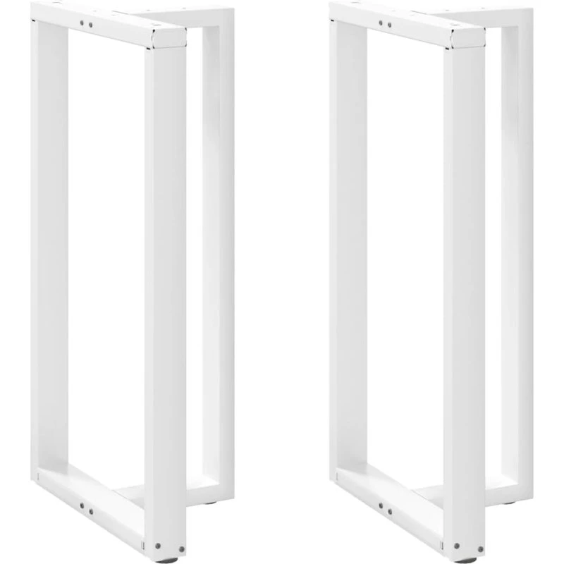 vidaXL T-formede barbordsben 60×35×110–111 cm hvid (2 stk)