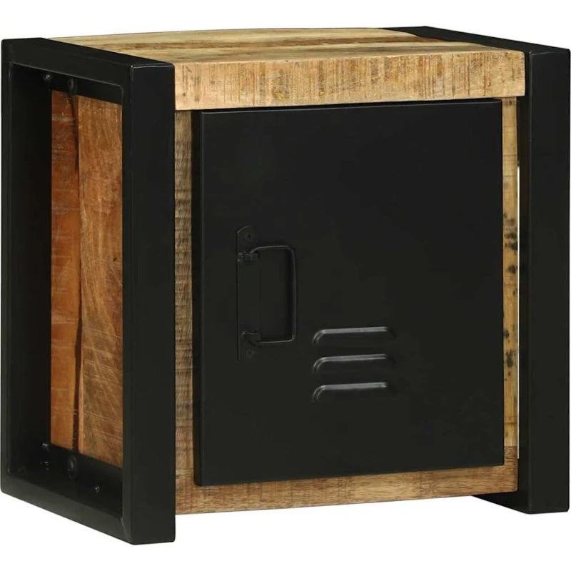 vidaXL Badeværelsesskab i massiv mangotræ brun 40x30x40 cm