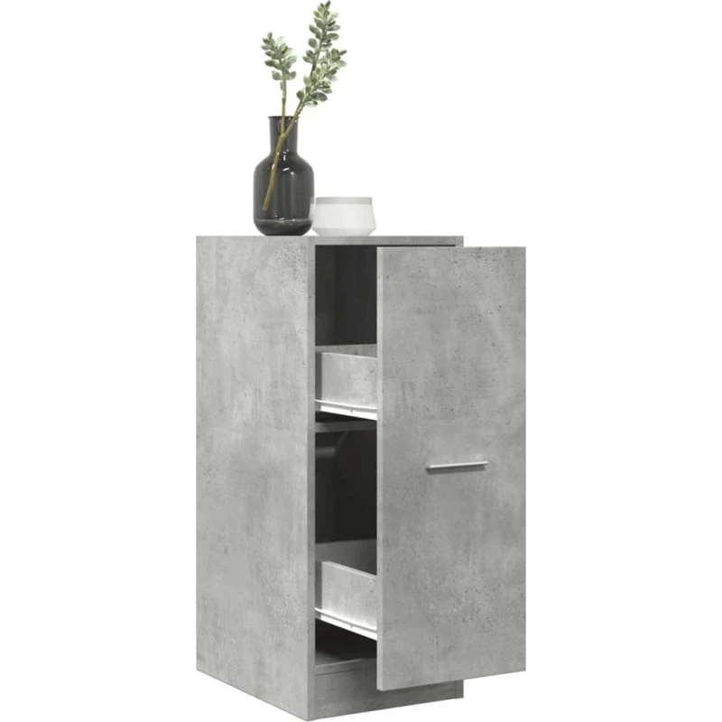 vidaXL apotekerskab 30x41x77,5 cm konstrueret træ betongrå