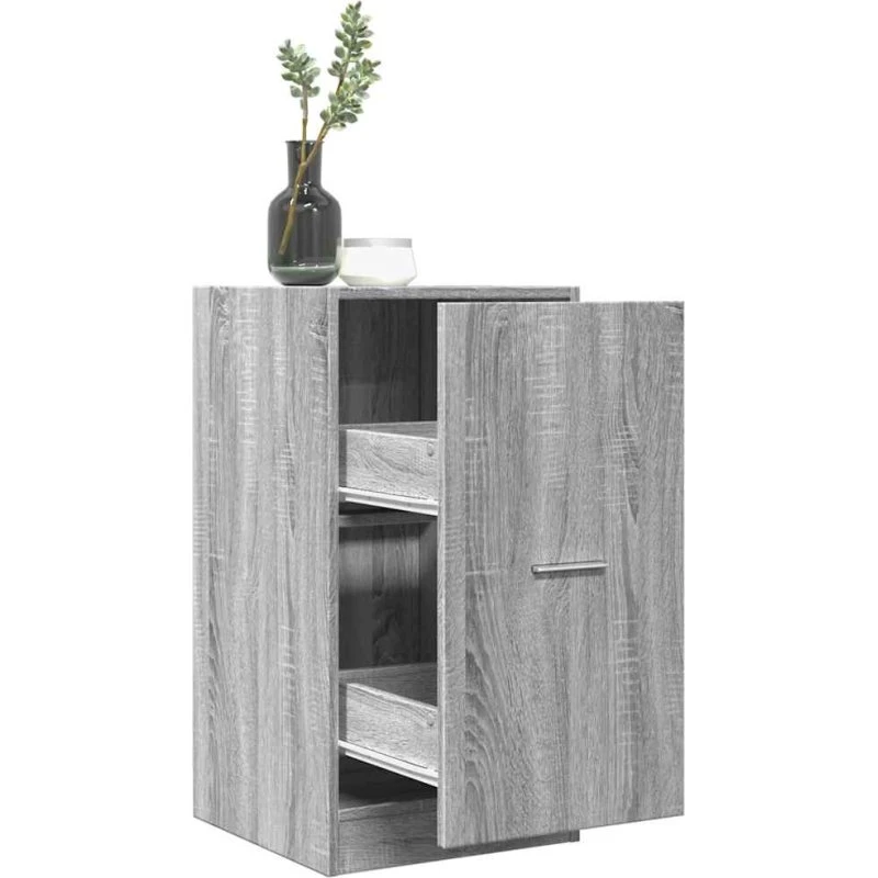 vidaXL apotekerskab 40x41x77,5 cm konstrueret træ, grå Sonoma-eg
