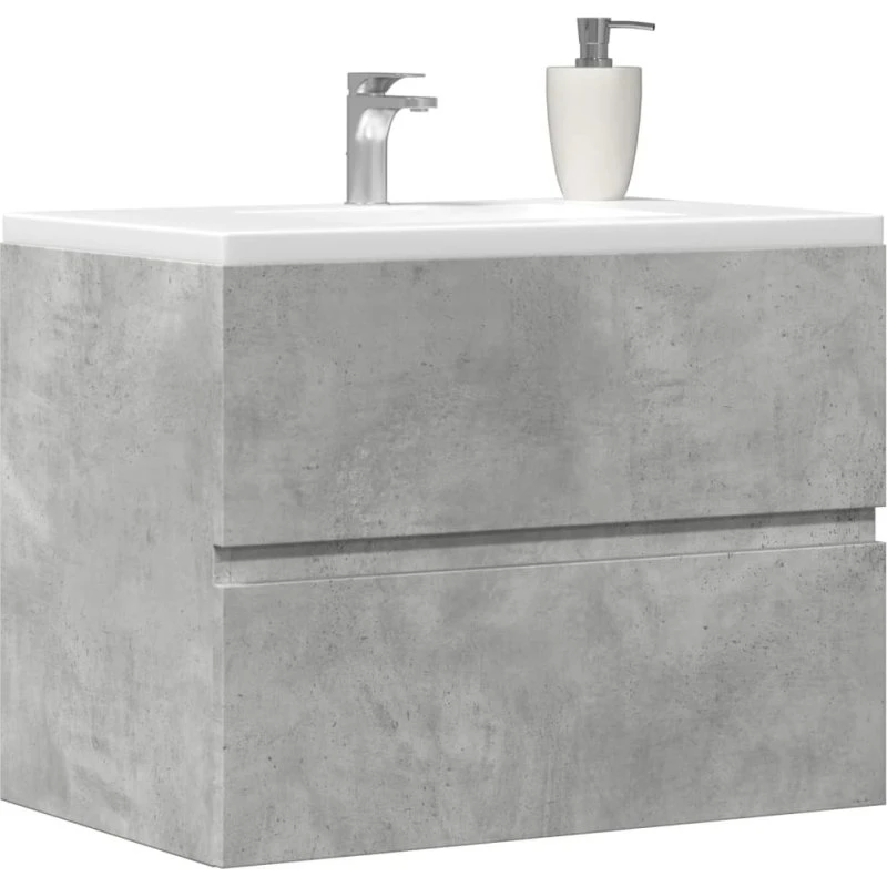 vidaXL badeværelsesskab 60x38,5x45 cm – betongrå