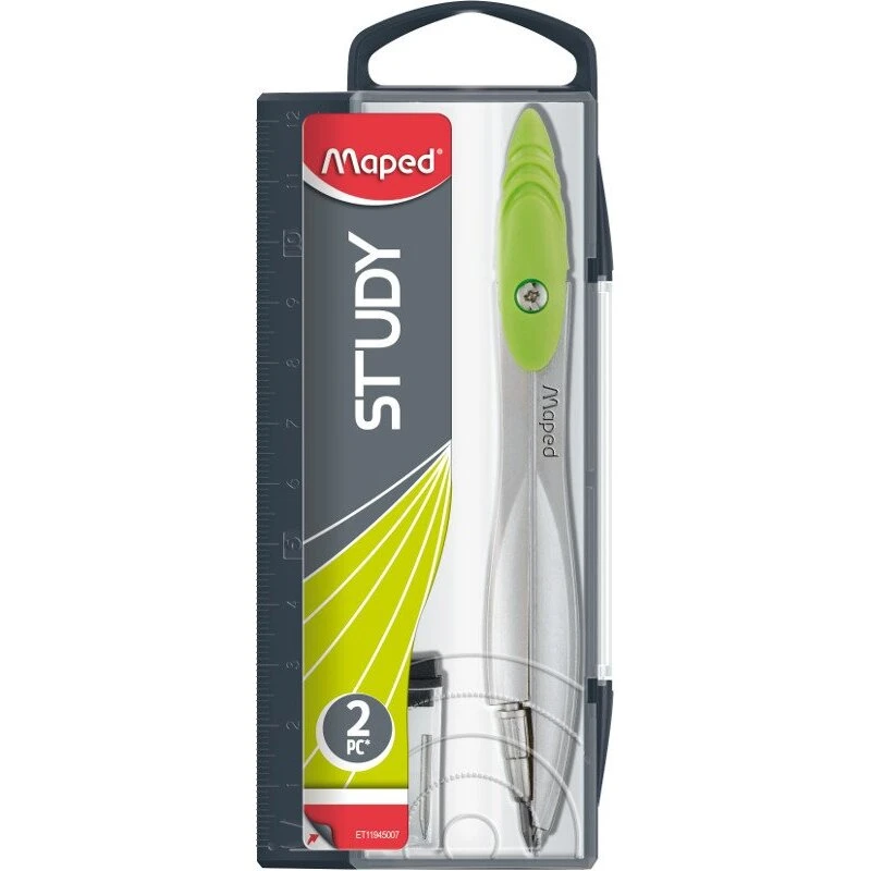 Maped Kompas Study Collecter med metalben og indgraveret lineal