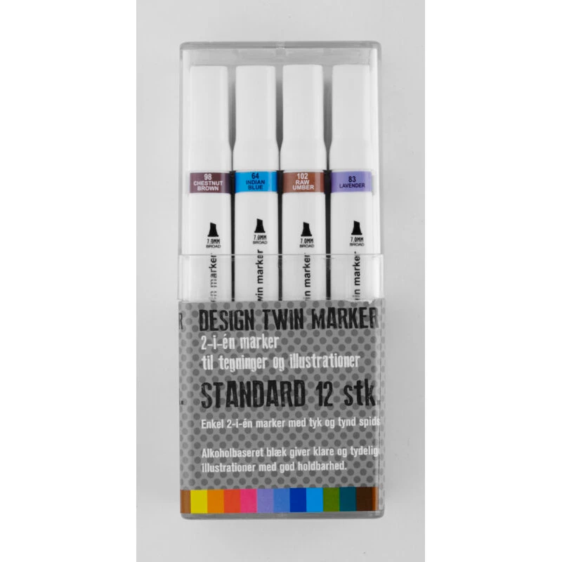 Design Twin Marker Standard 12 stk