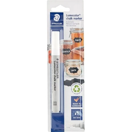 Staedtler Lumocolor kridtmarker, hvid 1 stk