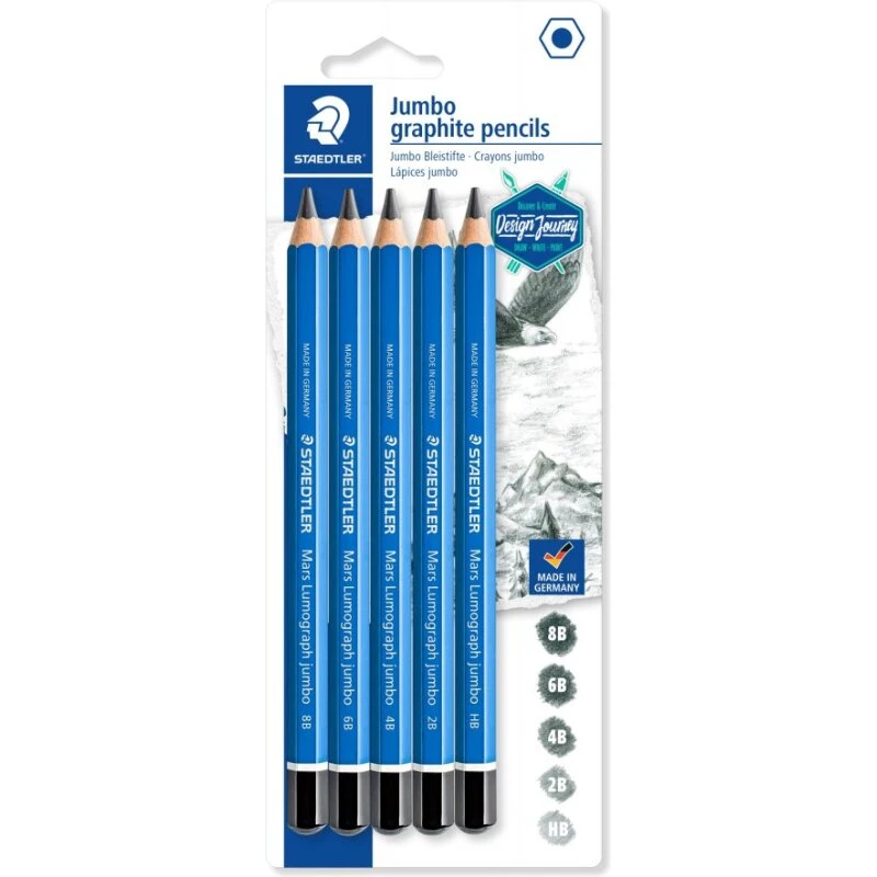 Staedtler Mars Lumograph Jumbo 5-pak (5,3 mm)