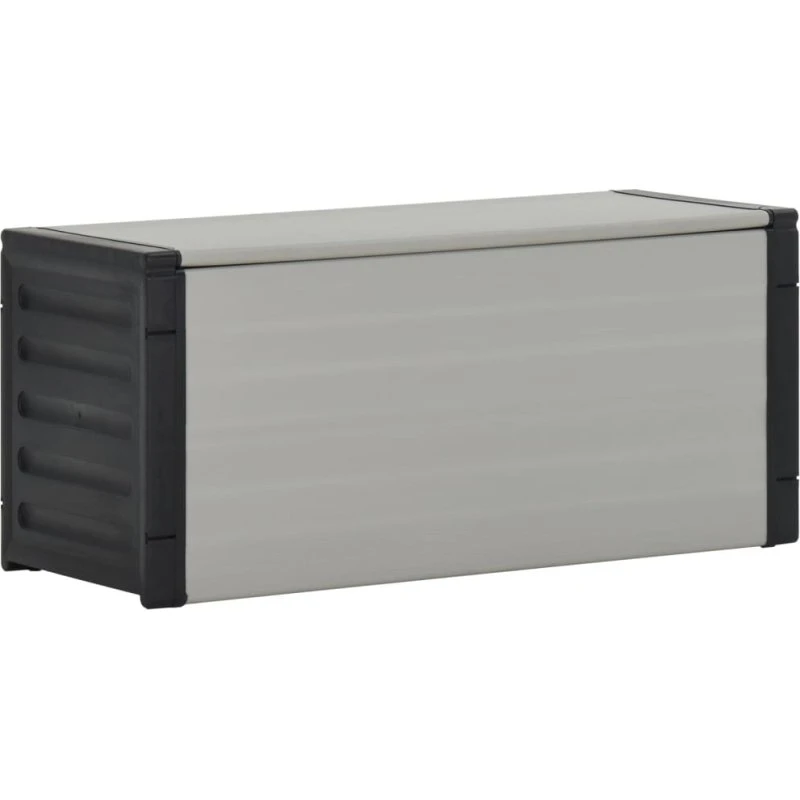 vidaXL affaldsbeholder til haven 85x34x40 cm, grå