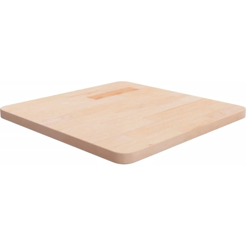 vidaXL firkantet bordplade 50x50x2,5 cm ubehandlet egetræ