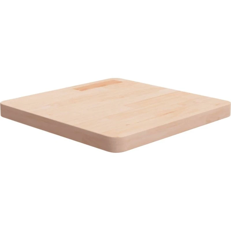 vidaXL bordplade 50x50x4 cm ubehandlet massivt egetræ