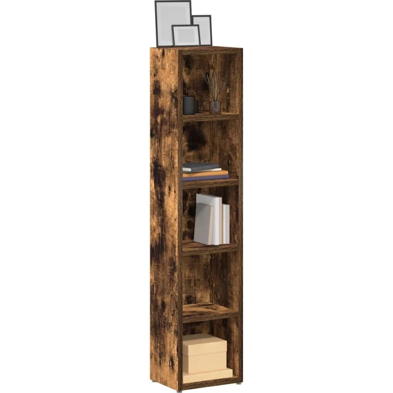 vidaXL CD-reoler 2 stk. 21x16x93,5 cm – røget egetræ