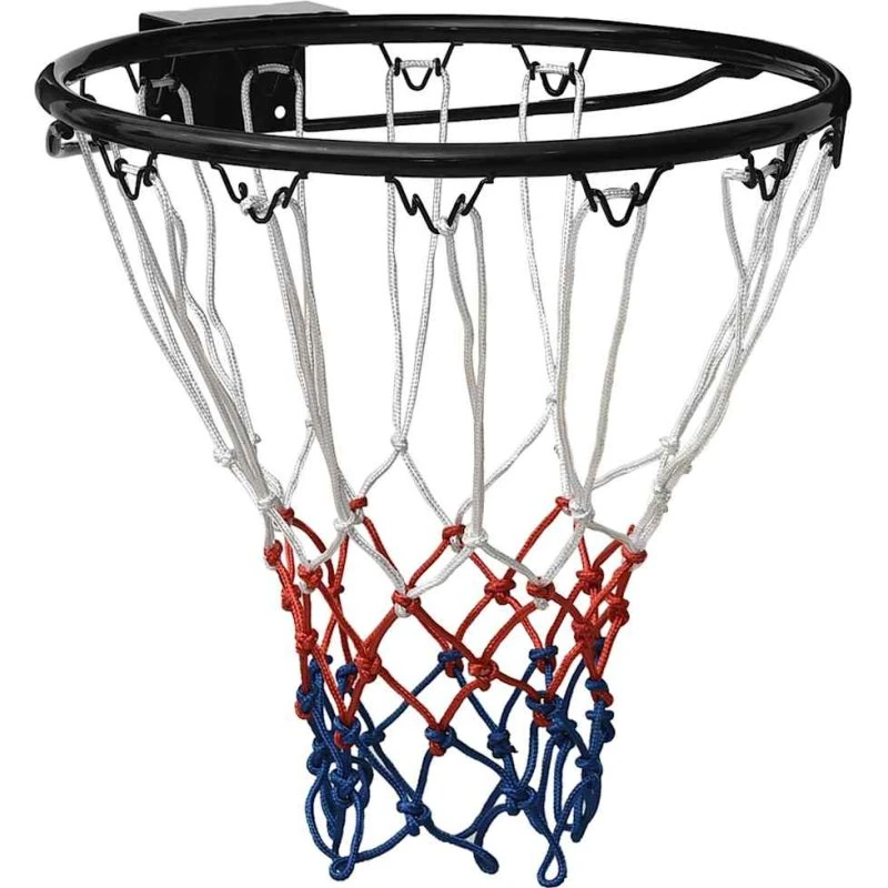 vidaXL basketballkurv 39 cm stål sort
