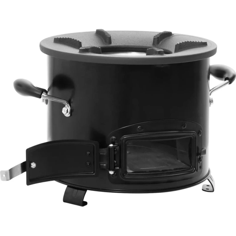 vidaXL campingovn 36x26x22,5 cm sort