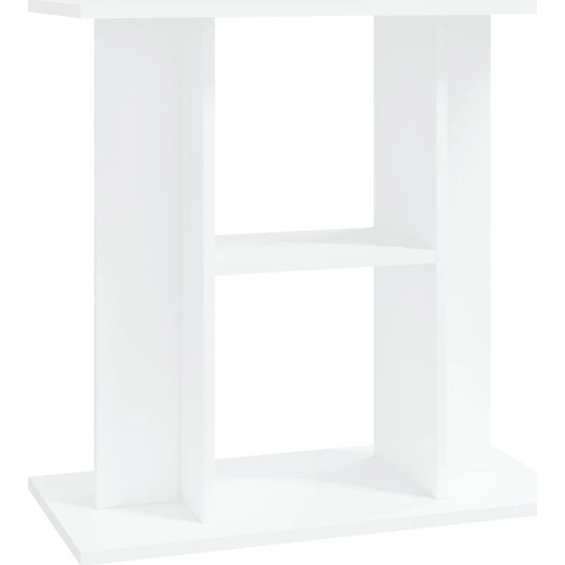 vidaXL akvariebord 60x30x60 cm konstrueret træ hvid