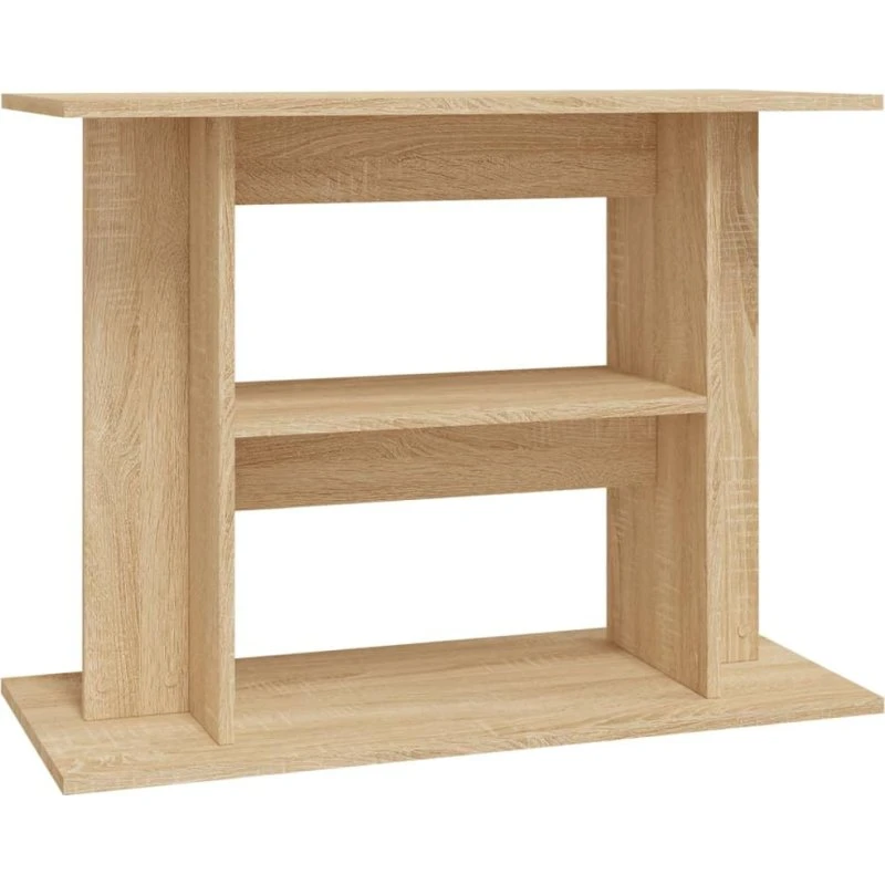 vidaXL akvariebord 80x35x60 cm konstrueret træ Sonoma-eg