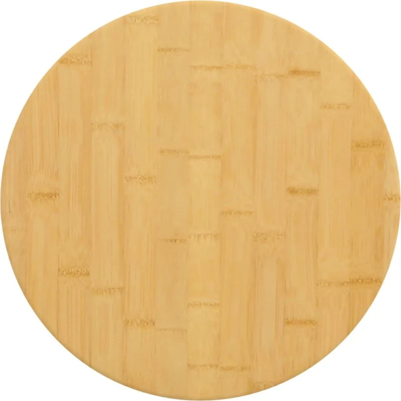 vidaXL bordplade Ø40x2,5 cm bambus