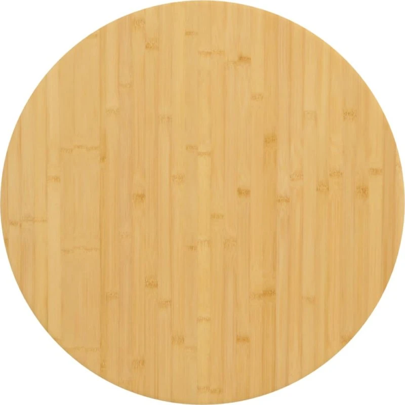 vidaXL bordplade bambus Ø70x4 cm