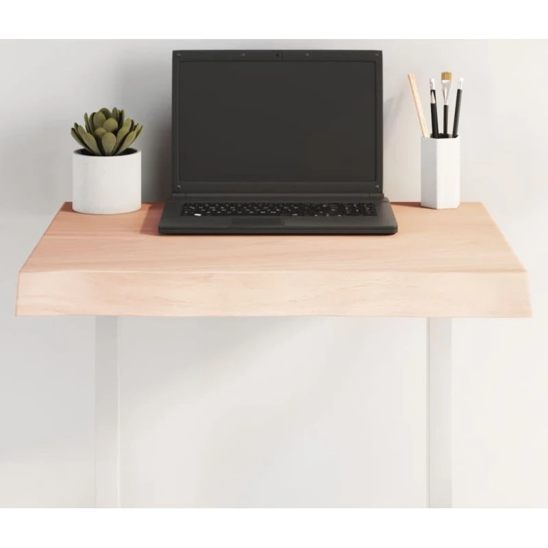 vidaXL bordplade 60x40x(2-6) cm ubehandlet massiv egetræ