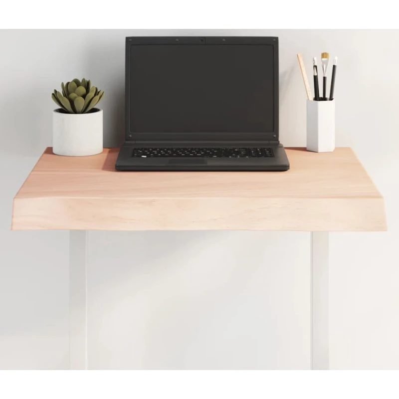 vidaXL bordplade i massivt egetræ 60x50x(2-6) cm, ubehandlet