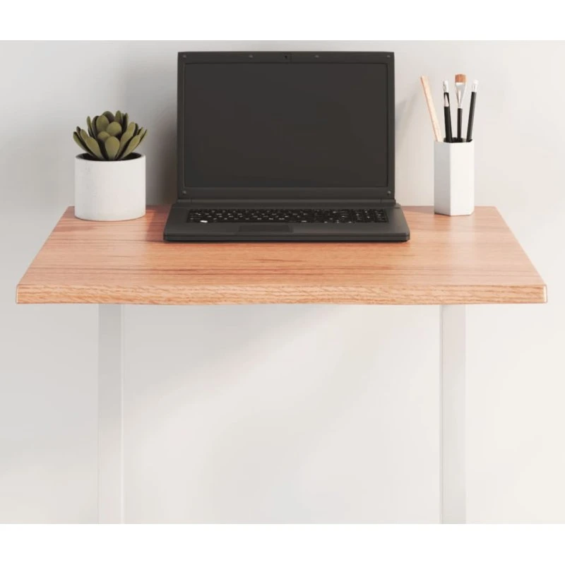 vidaXL bordplade 60x60x2 cm naturlig kant behandlet egetræ lysebrun