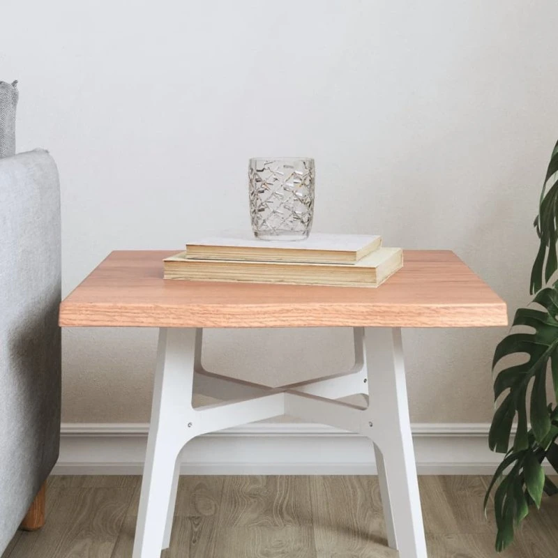 Egetræ bordplade med naturlig kant, lysebrun 140×60×6 cm